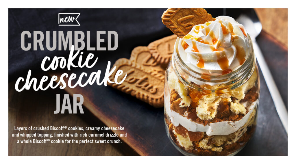 Crumbled Cookie cheesecake jar