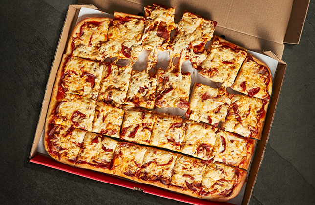 21-inch party pizza with one topping